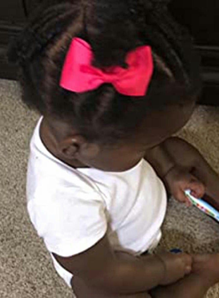 20,Piece Baby Girl Hair Accessories Set with Bow Ties and Mini Elastic Bands for Stylish Hairstyles - Image 5