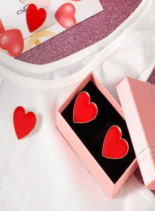 Waydress 24 Pieces Valentine Lapel Pin Red Heart Pin Women's Brooches for Valentine Anniversary - Image 3