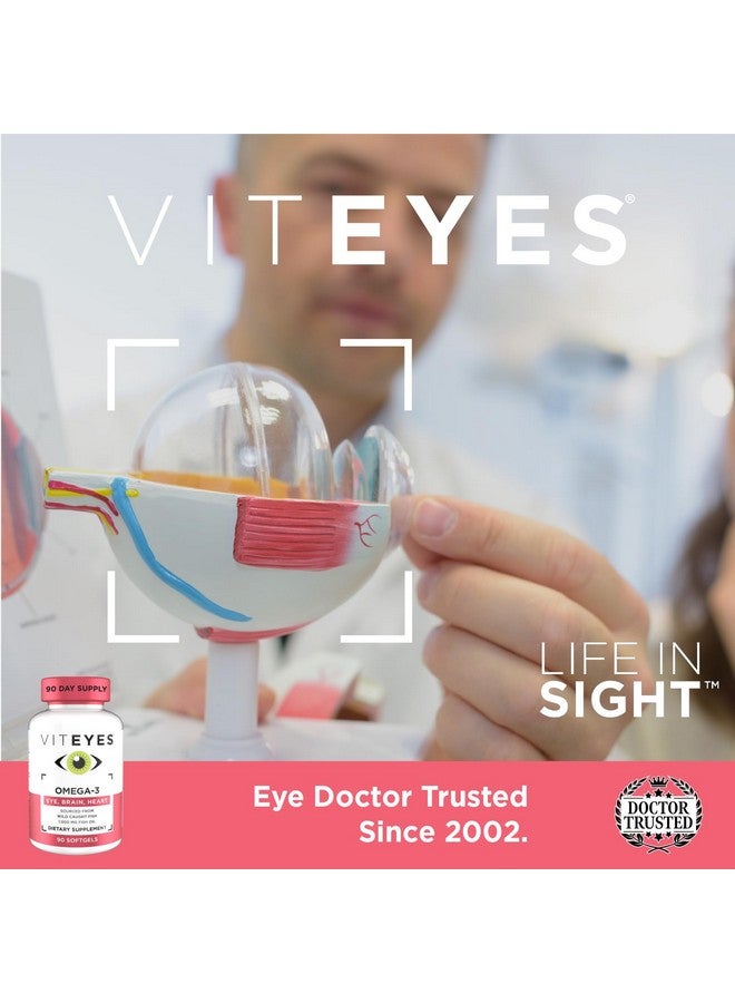 Viteyes Omega-3 Vision Health Supplement, EPA & DHA Rich Dietary Supplement, 90 Softgels - Image 5