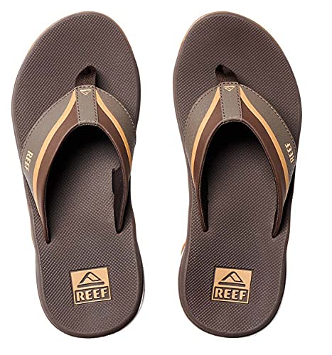 REEF Mens Sandals, Anchor, Brown/Gum, 11 - Image 2