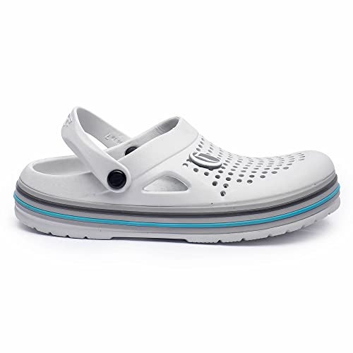 Lancer Mens Soft-Class Light Grey Clog - 7 UK (Soft-Class-W.Gry-7) - Image 3