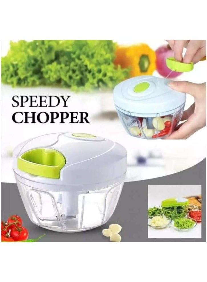 Smart Kitchen Hand Operated 400ml Food Chopper for Vegetables, Onions, Garlic, Purees, Fruits, Herbs and More - Image 3