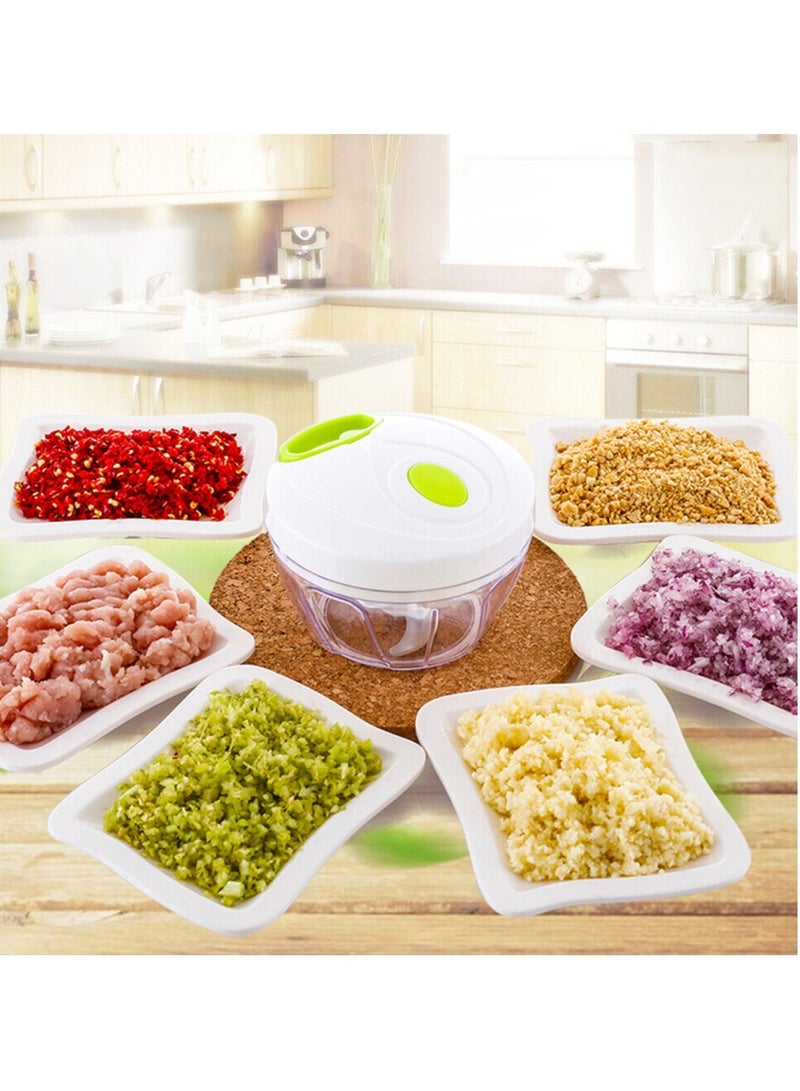 Smart Kitchen Hand Operated 400ml Food Chopper for Vegetables, Onions, Garlic, Purees, Fruits, Herbs and More - Image 2