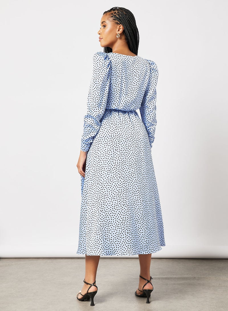 Polka Dot Wrap Dress