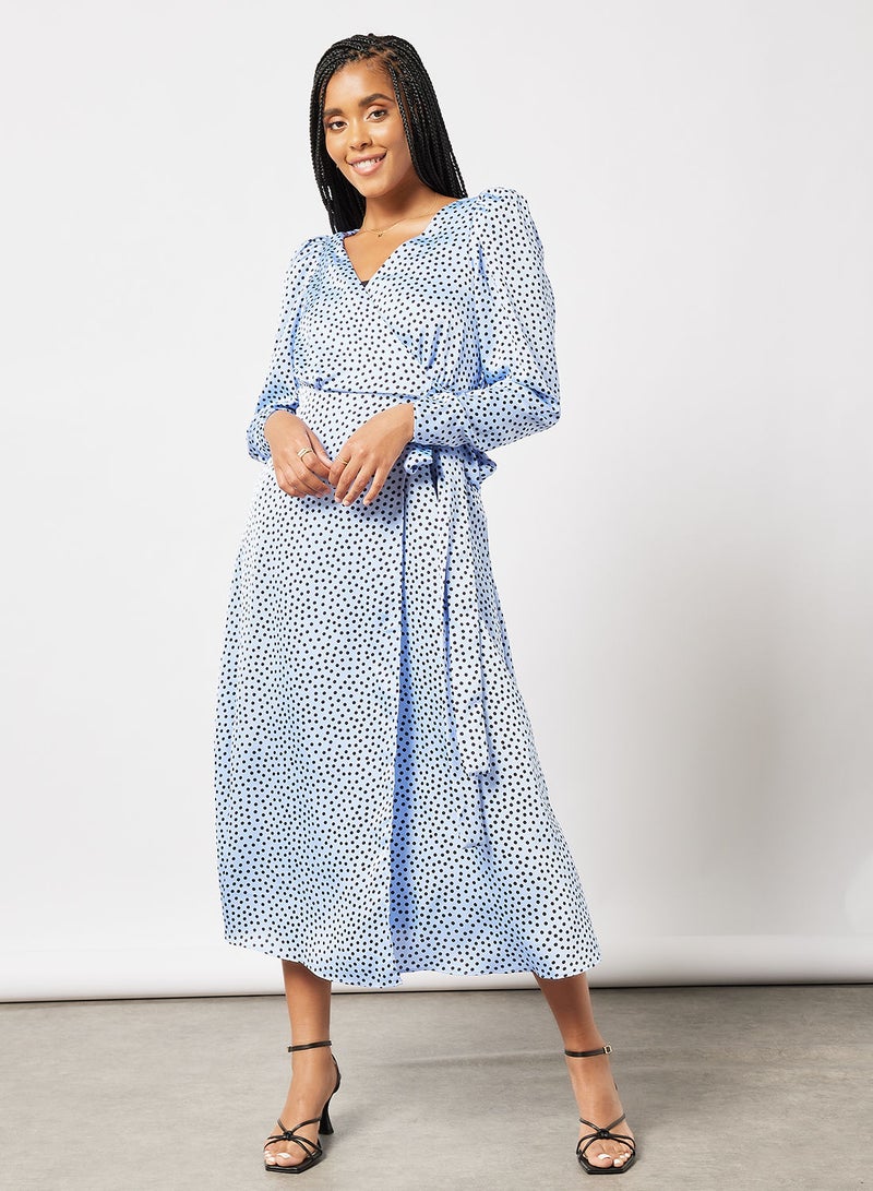 Polka Dot Wrap Dress