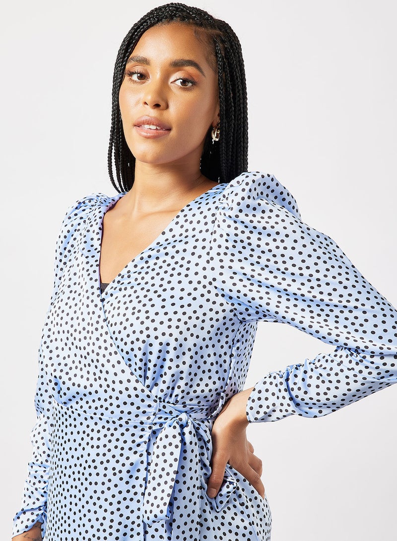 Polka Dot Wrap Dress