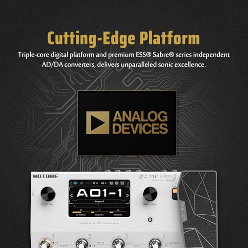 HOTONE Multi-Effects Pedal Dual Effect Chains with Expression Pedal FX Loop MIDI I/O Stereo OTG USB Audio Interface Touch Screen Ampero II(Include 10 PCS Additional Footswitch Toppers) - Image 4