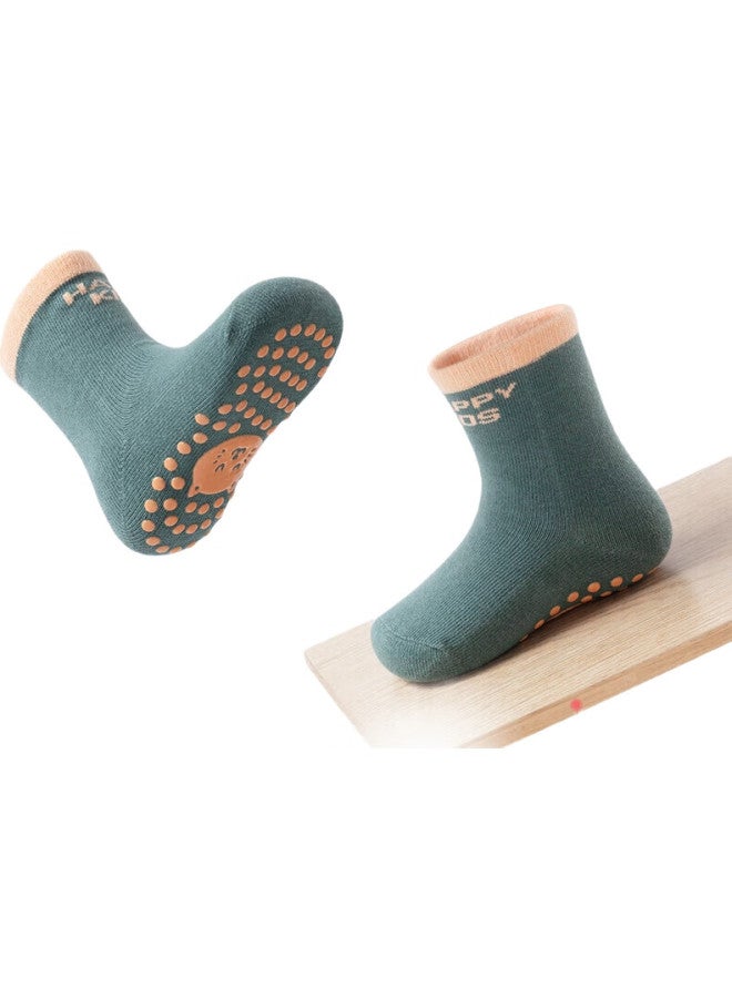 Beptides Floor Socks For Babies, Spring And Autumn Non-Slip, Newborn Infant 0-1 Year Old, Insulating, For Boys And Girls, Toddler Socks, 3 Pairs Per Pack - Image 3