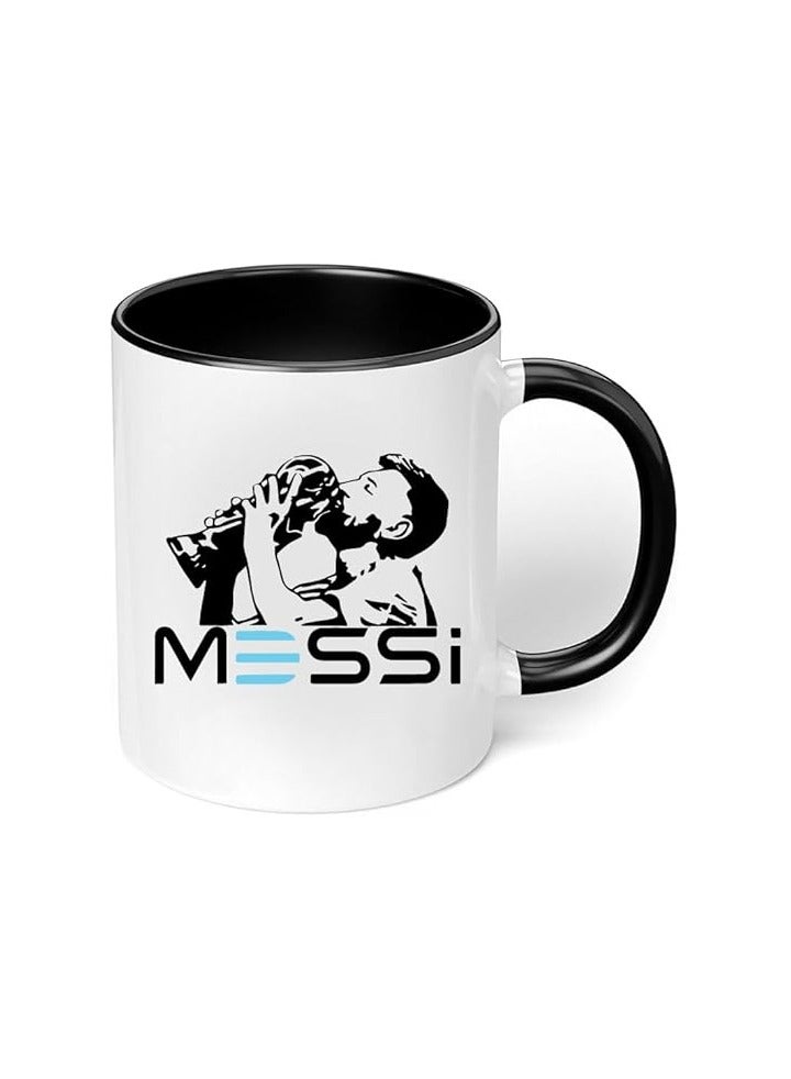 Football Printed Black Two Tone Coffee Mug-Gift For Football-Ceramic Two Tone Mug 11 Oz - Image 5