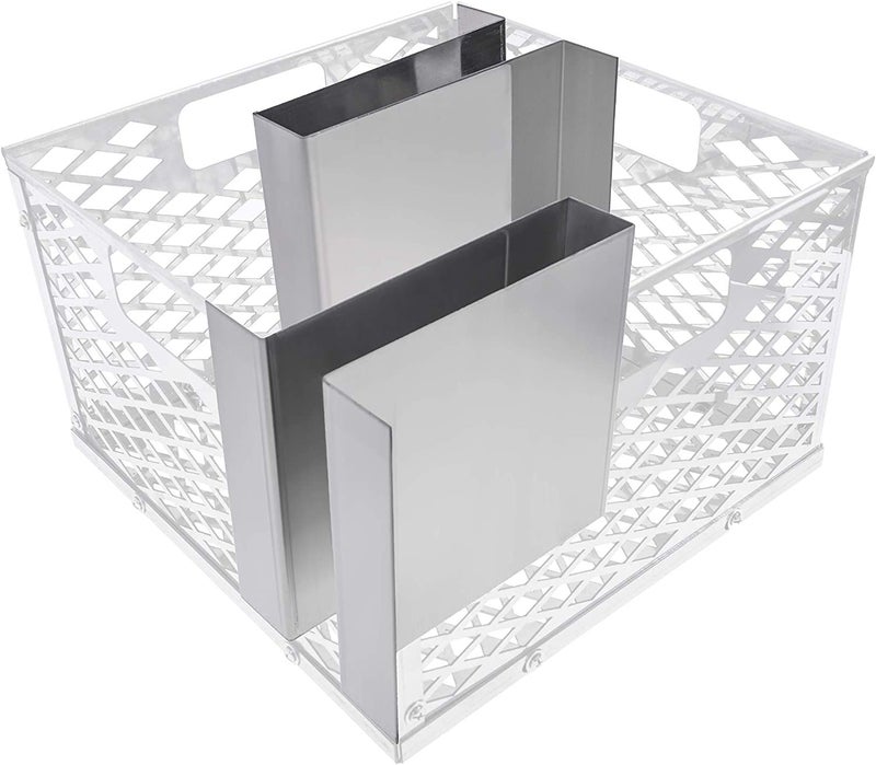 BBQ-PLUS Minion Method for Oklahoma Joe Charcoal Firebox Basket, Maze Bars for Most Charcoal Ash Basket, Stainless Steel, 8 x 5.5 x 7.5 inches - Image 1