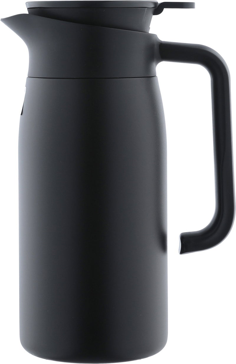 Alsaif Gallery Rana Al Saif Gallery Thermos, 1.10 Liter, Stainless Steel Inner Case, Stainless Steel Outer Body, Touch Screen - Black - Image 3