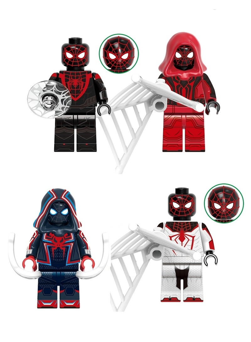 4-piece set, superhero characters,  blocks, kids building blocks, construction, for boys, blocks, toys, for kids, for girls, game, construction toys for children, characters, building game, sets. - Image 1