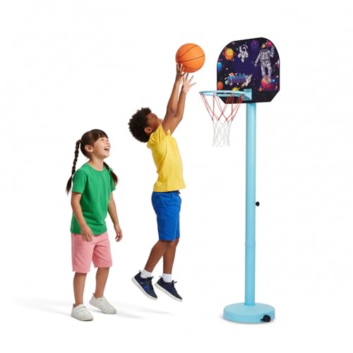 Wembley Basketball Game for Kids | Indoor Mini Hoop Playset with Ball & Net | Height Adjustable Stand with Scoreboard | Easy to Assemble Basketball Toy for Boys & Girls 3+ Years - Image 1