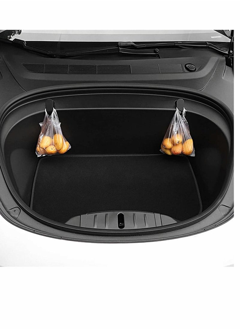 SYOSI - Car Front Trunk Hooks Accessories Front Hook Holding Clips Set Replacement with Hooks Clip Bolt Covers Front Trunk Bag Suit for Tesla Model 3 (2 Pcs, Left And Right Hook) - Image 1