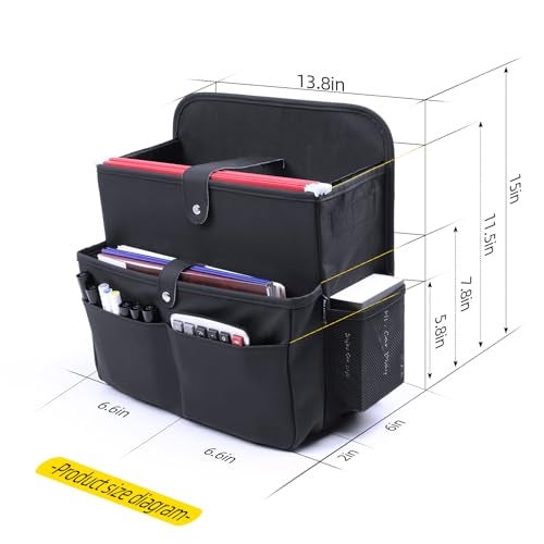 TAIKOO Car Seat Organizer，Universal Fit for Front & Back Seats-Hanging Letters/Legal Folders/Laptops and Tablets，Compatible with Cars, Trucks, and Vans - Image 5