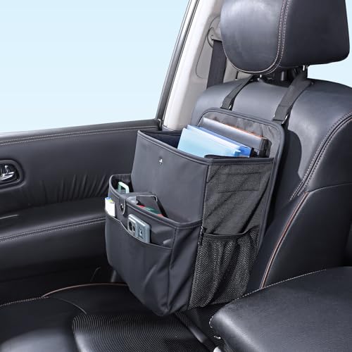 TAIKOO Car Seat Organizer，Universal Fit for Front & Back Seats-Hanging Letters/Legal Folders/Laptops and Tablets，Compatible with Cars, Trucks, and Vans - Image 4