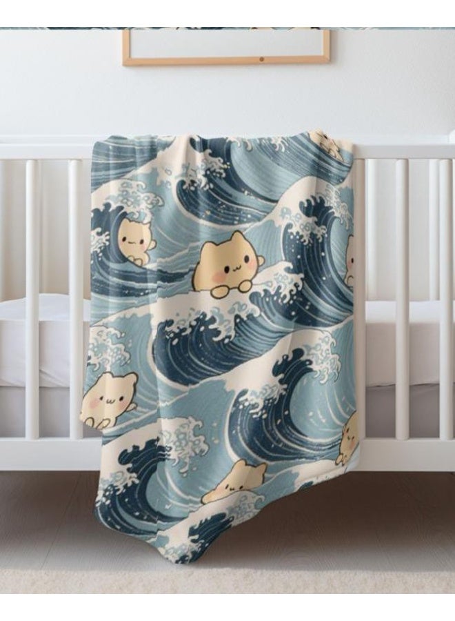 general Baby and children's cartoon flannel thin blanket (warm and comfortable, suitable for sleep, game use) 70cm*100cm - Image 5