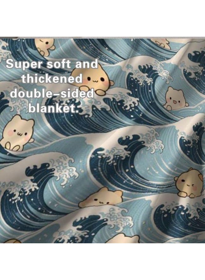 general Baby and children's cartoon flannel thin blanket (warm and comfortable, suitable for sleep, game use) 70cm*100cm - Image 4