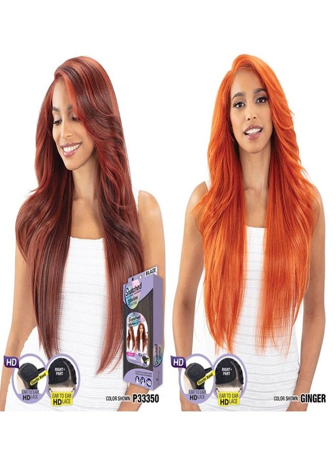 Shake-N-Go Snatched Glueless Lace Synthetic Wig - Blaze (Ginger) - Image 2