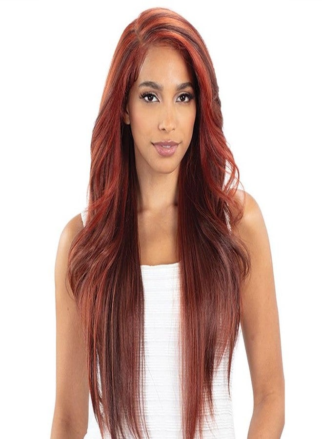 Shake-N-Go Snatched Glueless Lace Synthetic Wig - Blaze (Ginger) - Image 1
