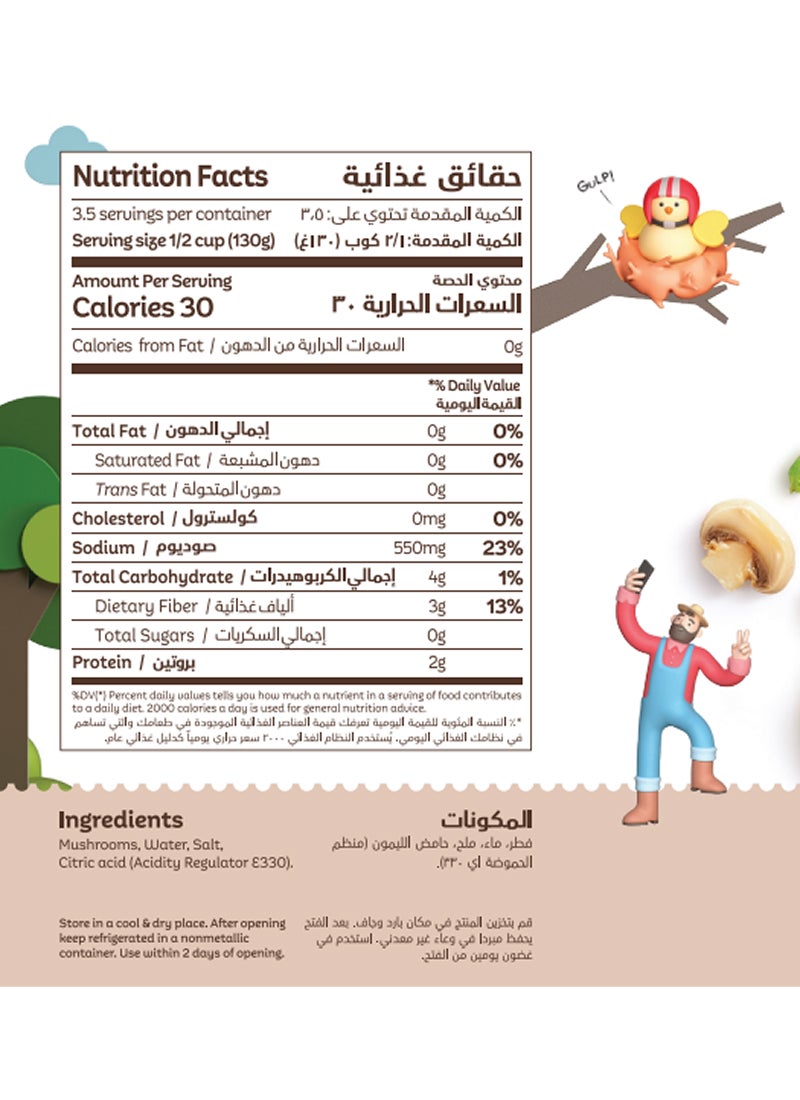 Farm Fresh Mushrooms Sliced 425g - Image 2