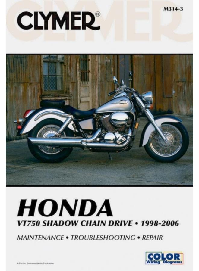 Honda VT750 Shadow Chain Drive Motorcycle (1998-2006) Service Repair Manual 