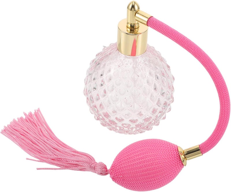 Hemobllo 100ml Refillable Perfume Bottle with Sprayer and Tassel, Vintage Glass Atomizer for Travel and Vanity, Elegant Fine Mist Spray Fragrance Container - Image 1