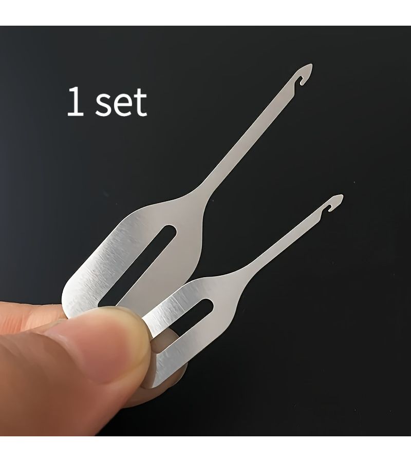 Quick Needle Threader 5 Sets for Sewing and Embroidery Easy Hand Threading Tool - Image 2