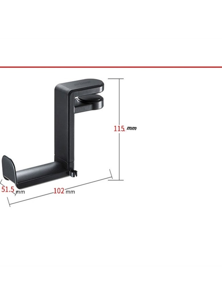 الفضاء الرقمي - حامل سماعة الرأس مع مشبك ذراع دوار وقابل للتعديل، تصميم تحت المكتب، ملائم عالمي، مشبك كابل مدمج - Image 1