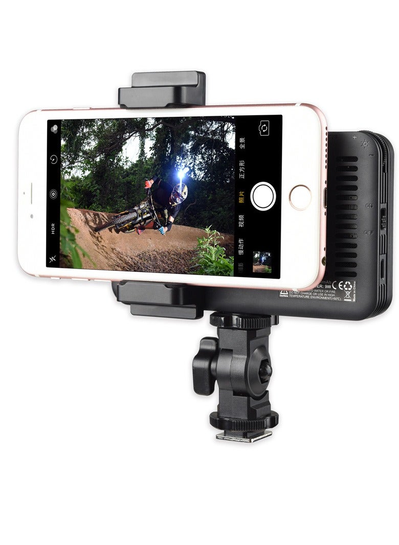 Godox LEDM150 Mini LED Video Light 5600K Dimmable Photography Fill-in Light CRI 95+ with Adjustable Phone Mounting Bracket for DSLR Camera Camcorder 5.5-8.5cm Width Mobile Phones - Image 4