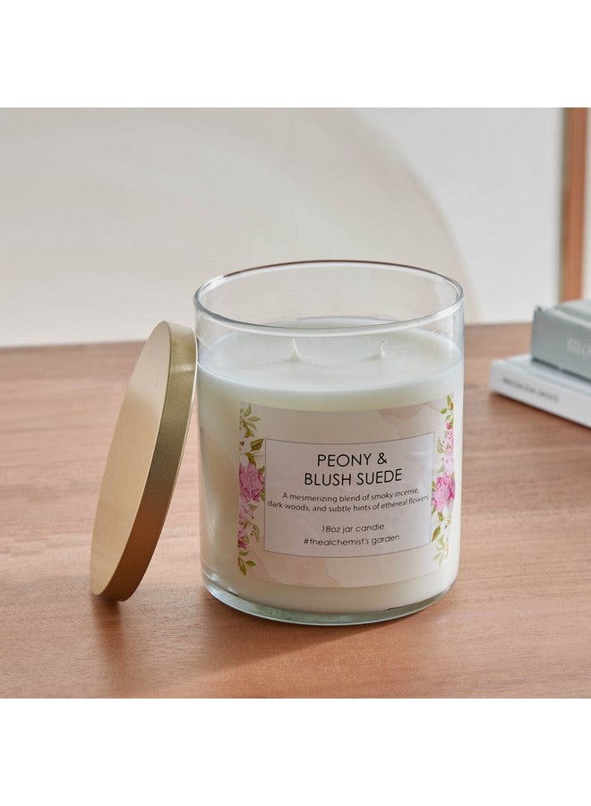 Home Box Aure Peony and Blush Blown Jar Candle with Metal Lid 510 g - Image 2