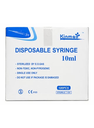Kinmed disposable syringe 10 ml 100 pcs - view 2