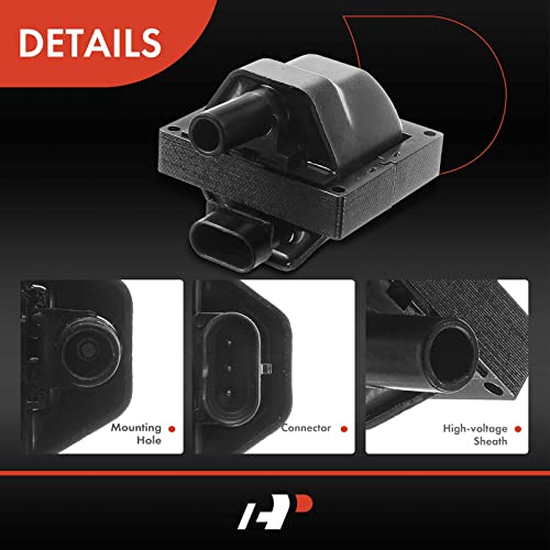 A-Premium Engine Ignition Coil Pack Compatible with Chevrolet, GMC Models - Silverado 1500 2500, Tahoe, Blazer, Astro, S10 & Oldsmobile, Pontiac, Isuzu, Buick, Cadillac Models & More - Image 5