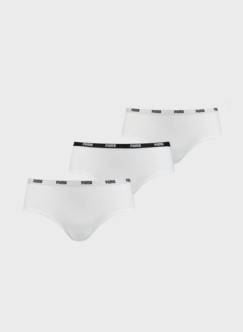 PUMA 3 Pack Of Hipster Briefs