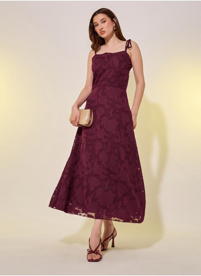 Take Two Floral Jacquard Dress  - Image 1
