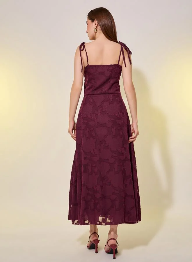 Take Two Floral Jacquard Dress