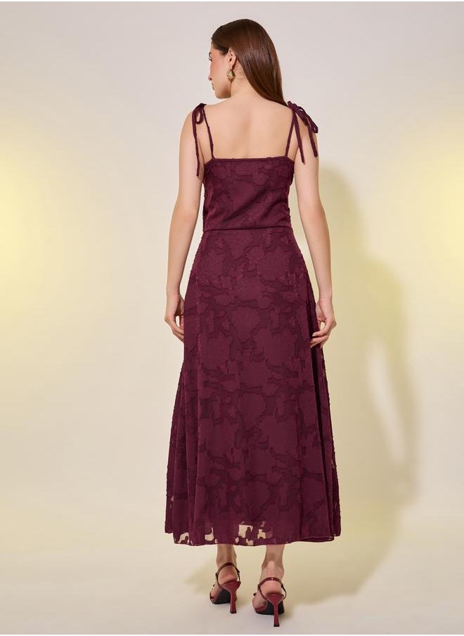 Take Two Floral Jacquard Dress  - Image 5
