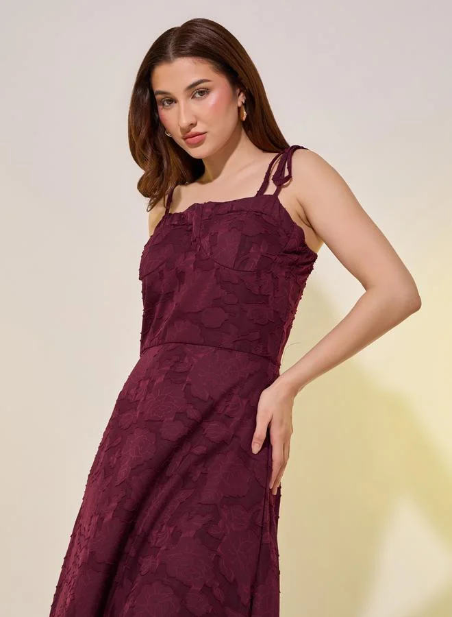 Take Two Floral Jacquard Dress