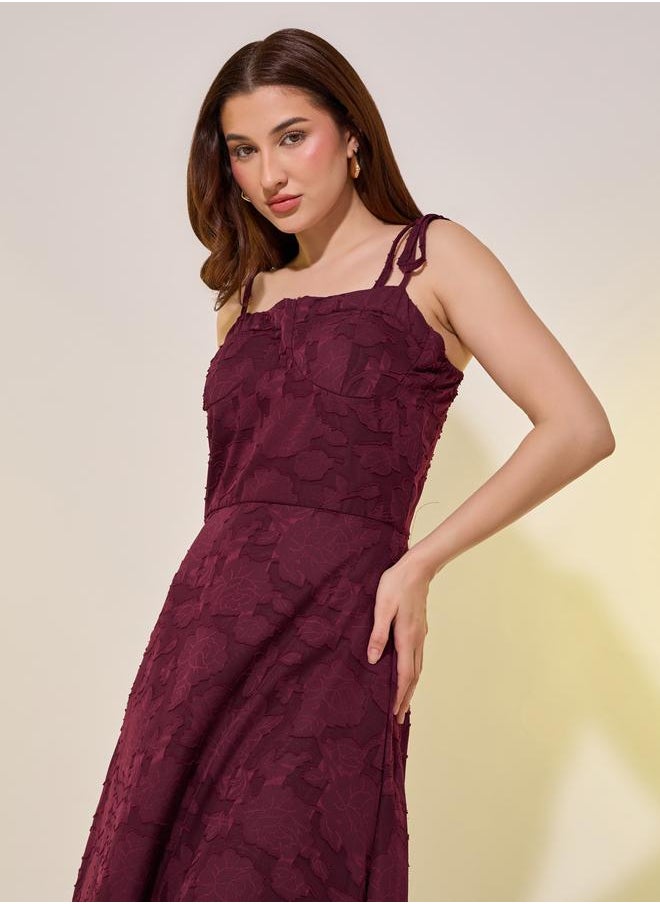 Take Two Floral Jacquard Dress  - Image 3