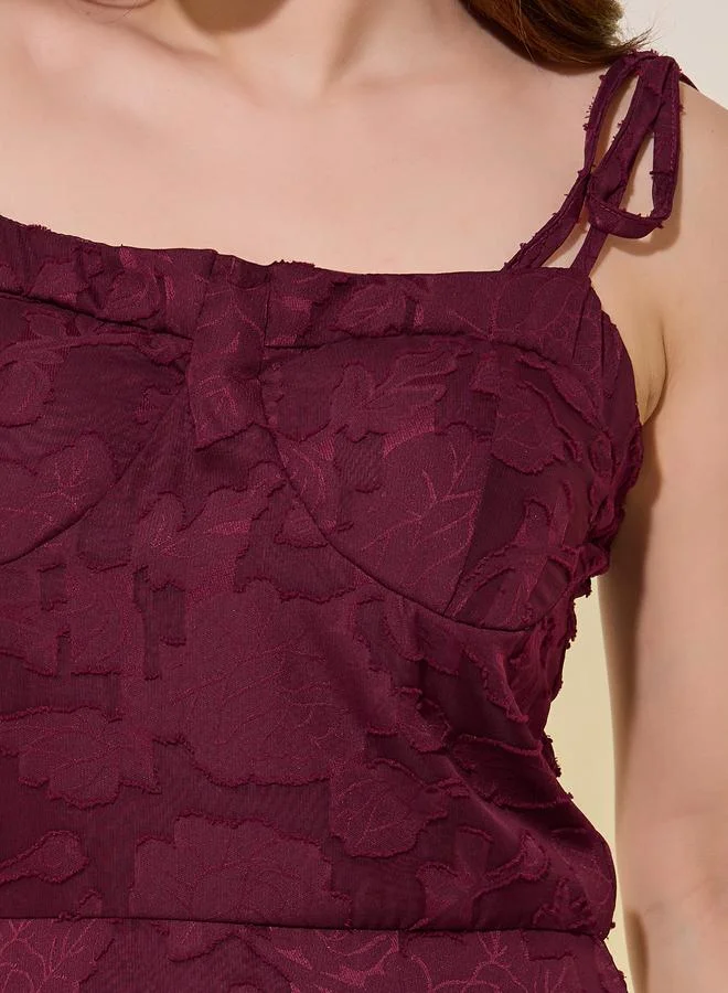Take Two Floral Jacquard Dress