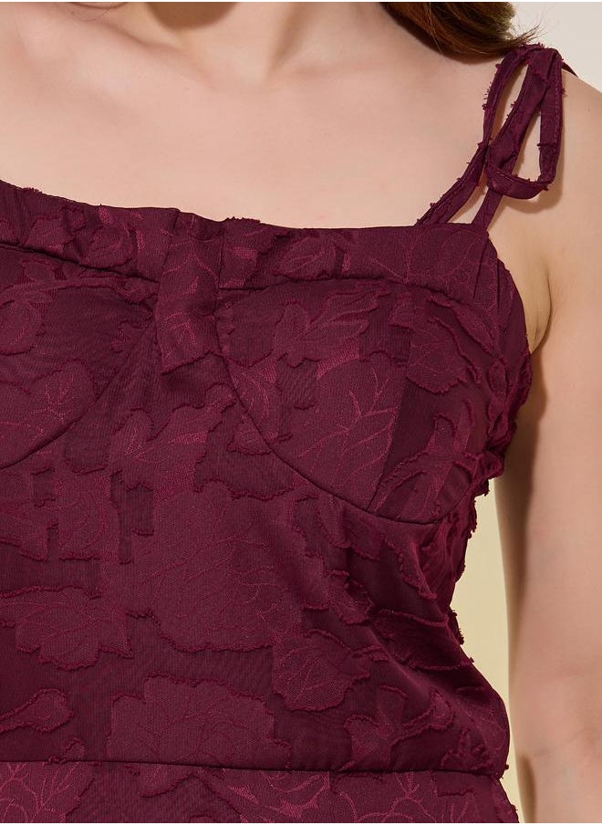 Take Two Floral Jacquard Dress  - Image 4
