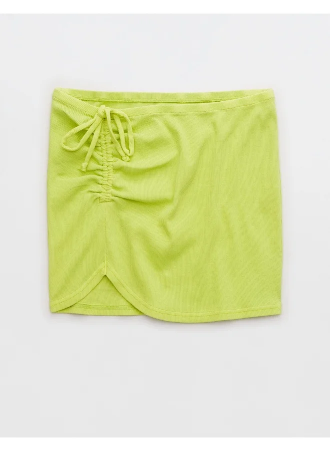 Aerie Ruched Mini Skirt