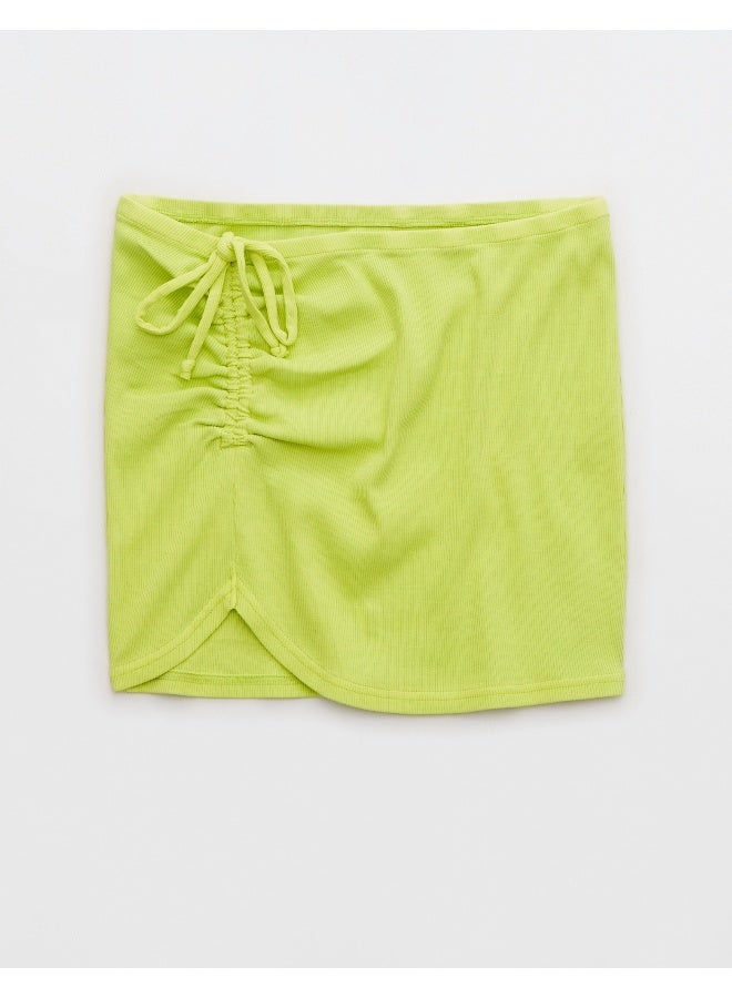 Aerie Ruched Mini Skirt - Image 3