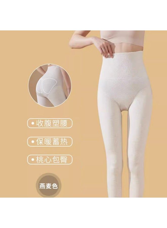Tall Lengthened Warm Bottoming Pantyhose Women's Autumn And Winter Can Be Worn Outside The Fleece-lined Thick Pressure Thin Leg Socks