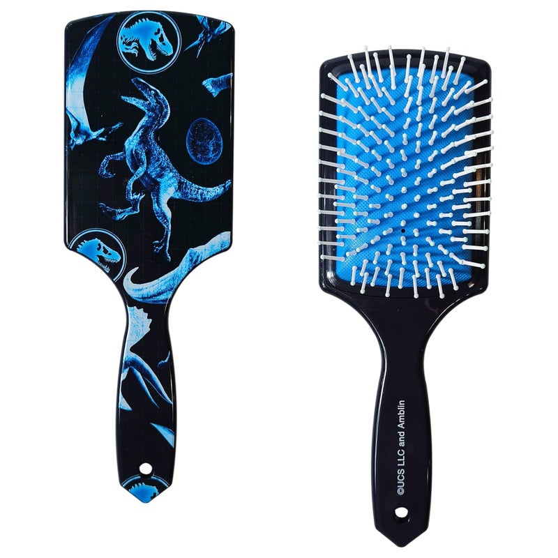 LUV HER Kids Detangling Hair Brush  Fun Design with Jurassic World  Gentle on Wet  Dry Hair  Ideal for Kids Ages 3  Makes Hair Care Enjoyable and Simple