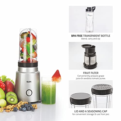 Glen Polycarbonate Multi Function Active Blender 350 Watt With 4 Jar Silver (Sa4048Nmf), 2 Years Warranty, 350 Watt (SA4048MF) - Image 3