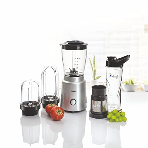 Glen Polycarbonate Multi Function Active Blender 350 Watt With 4 Jar Silver (Sa4048Nmf), 2 Years Warranty, 350 Watt (SA4048MF) - Image 1