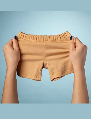 MY WAY Toddlers & Girls Bike Shorts Cotton & Spandex — Biker Shorts for Under Dresses, Cartwheel & Dance - 3 PK Black, H Grey, and White 10 - Image 4