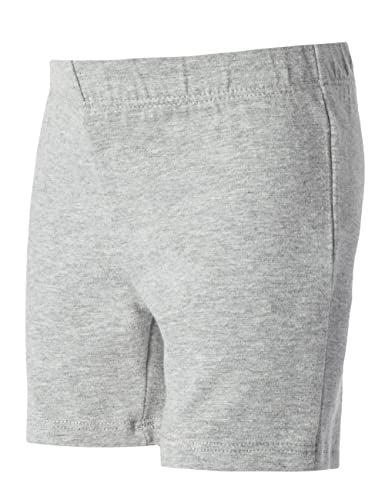 MY WAY Toddlers & Girls Bike Shorts Cotton & Spandex — Biker Shorts for Under Dresses, Cartwheel & Dance - 3 PK Black, H Grey, and White 10 - Image 3