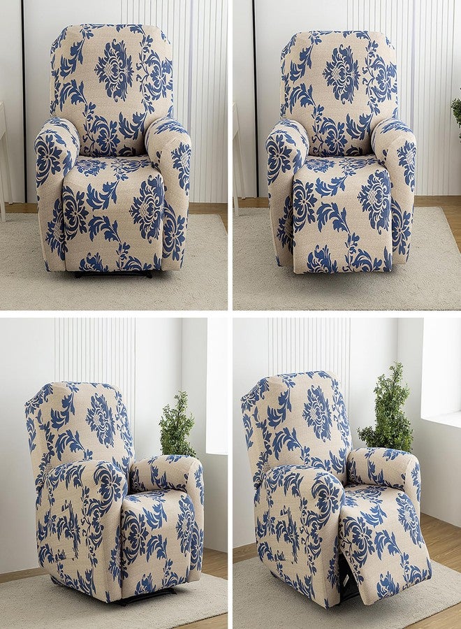 Eco-Ancheng أغطية كراسي الاسترخاء من إيكو-أنشنغ، 4 قطع، أغطية كراسي الاسترخاء من ليزي بوي، أغطية أرائك الاسترخاء، أغطية كراسي الاسترخاء، أغطية كراسي الاسترخاء، أغطية مانعة للانزلاق مع جيوب تخزين، واقي أثاث لغرفة المعيشة - Image 3